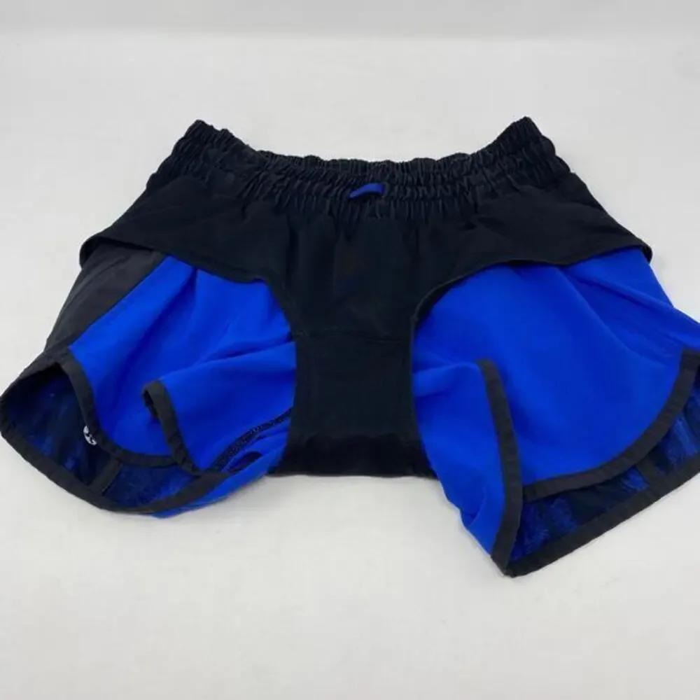 Lululemon Tracker Short III Womens 4 Four‎ Way Stretch Running Pockets Lined